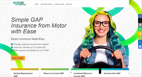 MotorWithEase Vehicle Insurance Website