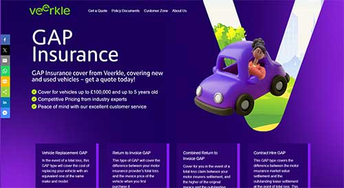 Veerkle Vehicle Insurance Website