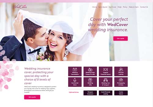Wed Cover Website Screenshot